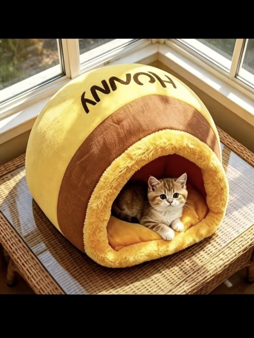 Adorable Hunny Pot Cat / Small Dog Bed (Or Baby Shower Decor)